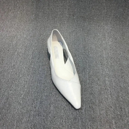 Shoes for Woman 2024 Comfortable Women's Summer Footwear Moccasins Blue Low Heel Elegant Pointed Toe High Quality Popular Young NovaCart
