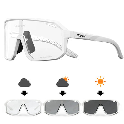 SCVCN New Cycling Glasses Bike Sunglasses Men UV400 Eyewear Outdoor Sports MTB Goggles Bicycle Women Riding Hiking Sunglasses Pi-Mart