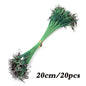 Anti Bite Steel Fishing Line Steel Wire Leader With Swivel Fishing Accessory Lead Core Leash Fishing Wire 15cm 20cm  30cm Pi-Mart