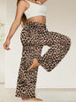 Plus Size Wide Leg  European Fit Straight Pockets Loose Elastic Waist Pants