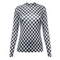 Woman Clothes Korean Moon Print Long Sleeve T-Shirt Fashion Casual Layered Sun Protection Top Ice Silk Basic Tee Spring Autumn NovaCart
