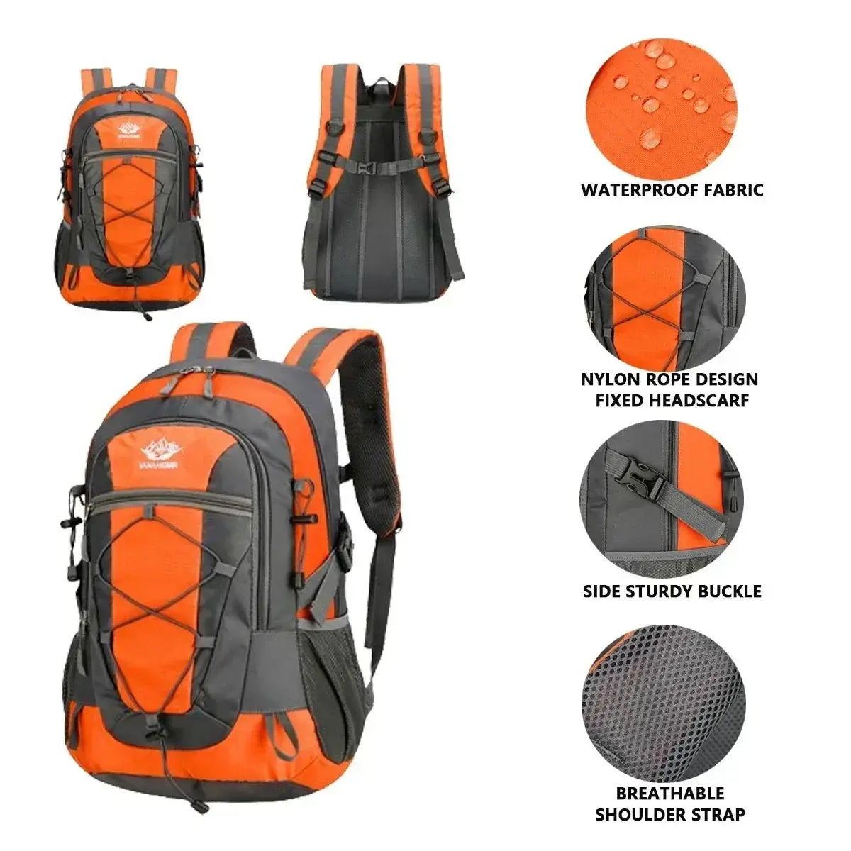 waterproof hiking backpack-Lightweight Outdoor Travel Daypack SnagBag