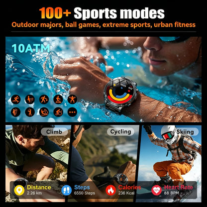 Men Watchs Sports Bracelets IP68 Altimeter Compass Swim track GPS Run RIDE Outdoor Smart Watch Sports GPS Professional New 2026 NovaCart