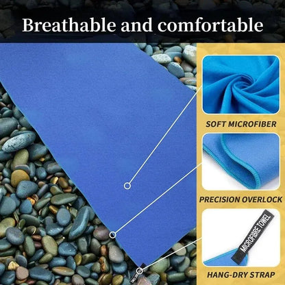 Quick-Drying Sports Towel 40x80CM Blue Grey Green Orange Swimming Gym Fitness Camping Running Beach Washcloth Towels multitool Pi-Mart