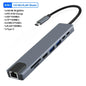 USB C Docking Station PD 100W USB C HUB Type C to HDMI-Compatible Adapter 4K 30Hz VGA RJ45 USB 3.0 HUB USB Splitter for MacBook Pi-Mart