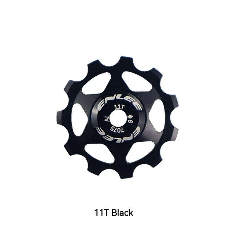 ENLEE Bike Aluminum Alloy Guide Wheel Pulley Rear Derailleur 11T 13T Guide MTB Ceramic Bearing Jockey Wheel For 4/5/6MM Pi-Mart