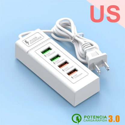 Multi Ports USB C Charger Power Strip PD Type C Fast Charging Wall Charger Socket Quick Charge 3.0 EU/US/UK Plug Power Adapter Pi-Mart