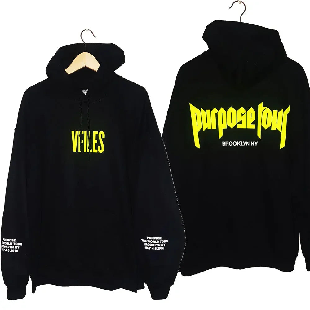 Hoodies Men Justin Bieber Purpose Tour fashion Print Hip Hop Streetwear Fleece Warm Hoody Men Women Pullover Hoodie Sweatshirt NovaCart