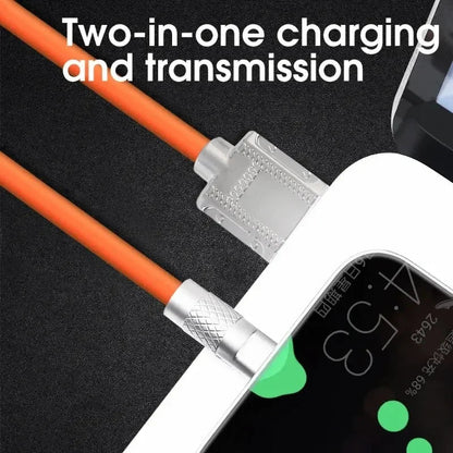 Liquid Silicone Cable Quick Charge 1M USB Cable USB C Charger Cable for Huawei Samsung Xiaomi 120W 6A Super Fast Charge Type C Pi-Mart