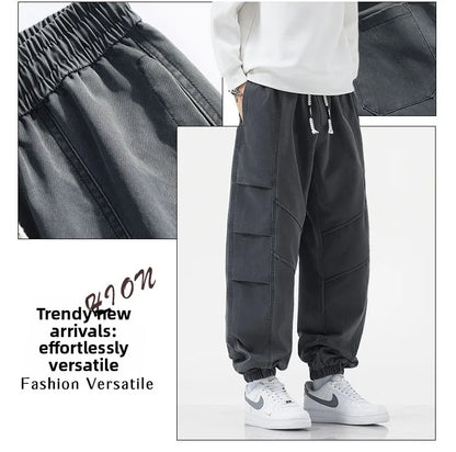 HIQOR Harem Jogger Pants Fashion Men Spring Baggy Trouser Hip Hop Casual Pants Man Pleats Large Size L-6XL Sports Cargo Pants NovaCart