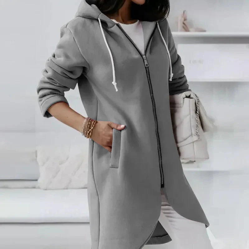 Oversized Zip-Up Streetwear Hoodie Women FitiqueFit