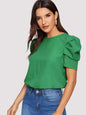 Chic Bubble Sleeve Blouse Summer Style Urban Ease