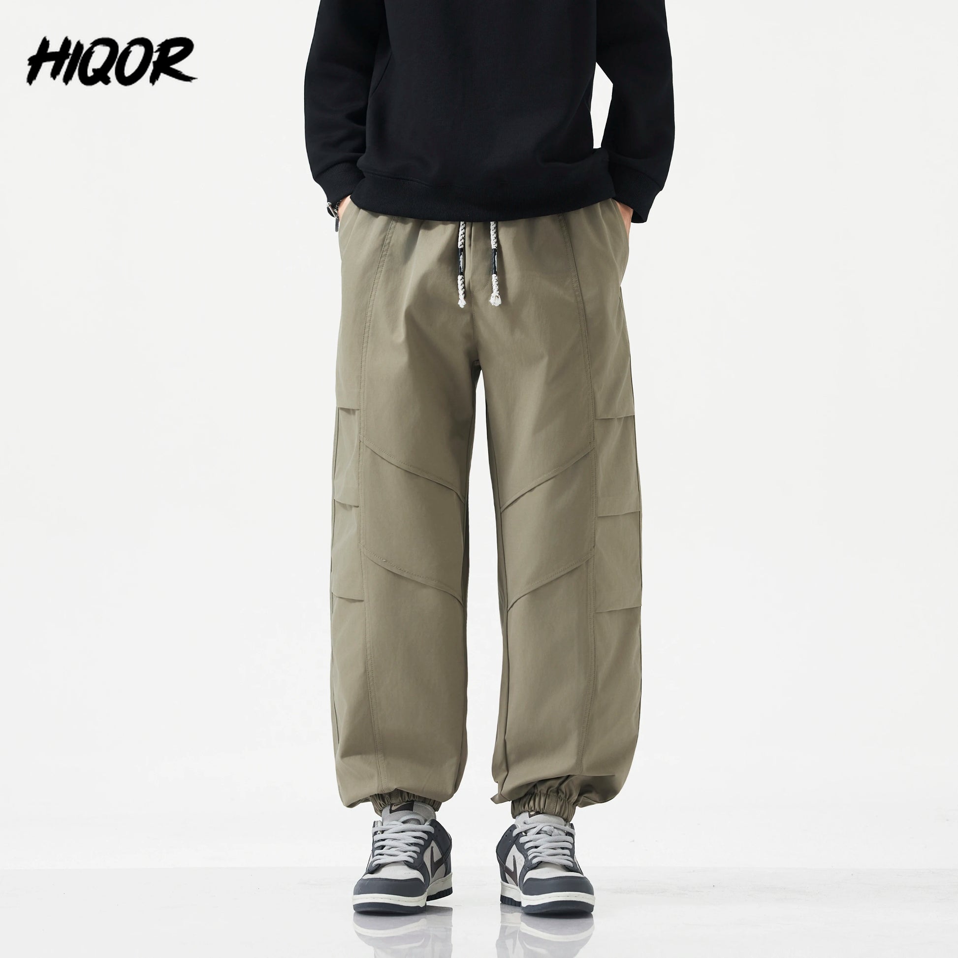 HIQOR Harem Jogger Pants Fashion Men Spring Baggy Trouser Hip Hop Casual Pants Man Pleats Large Size L-6XL Sports Cargo Pants NovaCart