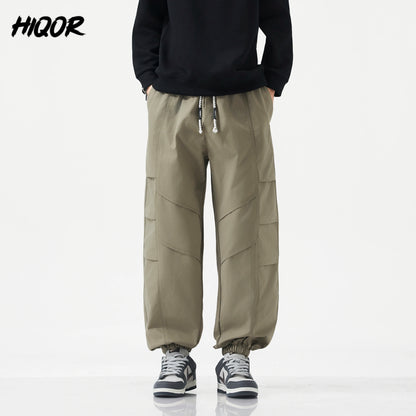 HIQOR Harem Jogger Pants Fashion Men Spring Baggy Trouser Hip Hop Casual Pants Man Pleats Large Size L-6XL Sports Cargo Pants NovaCart