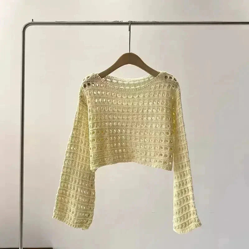 Women’s crochet knit beach cover up FitiqueFit