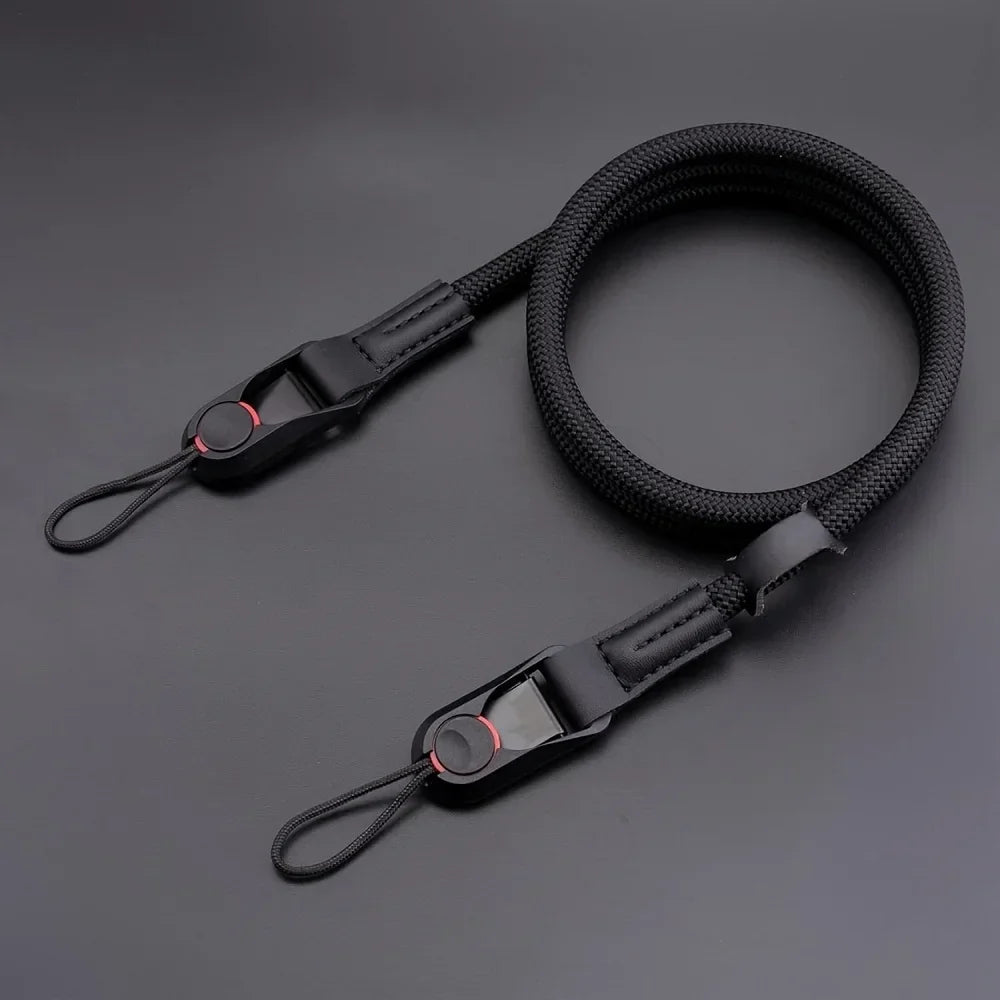Quick Release Round Rope Camera Strap Fast Detachable Shoulder Strap for DSLR Mirrorless Camera Adjustable Camera Neck Strap Pi-Mart