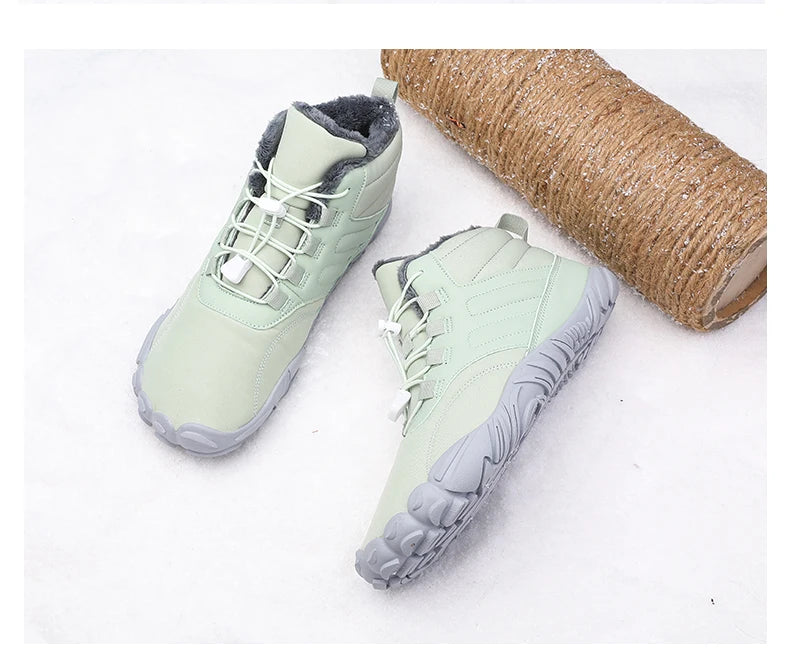 Snow Boots Men Winter Shoes Barefoot Ankle Boots 36-46 Couple Snow Shoes Outdoor Hiking Shoes Fur Warm Plush Boots NovaCart