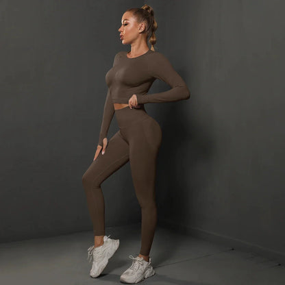 Women's Seamless Long Sleeve Yoga Top FitiqueFit