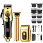 T9 Vintage Men's Electric Hair Clipper Beard Trimmer/Rechargeable Hair Cutting Machine With Nose Hair Trimmer Kit Boyfriend Gift NovaCart