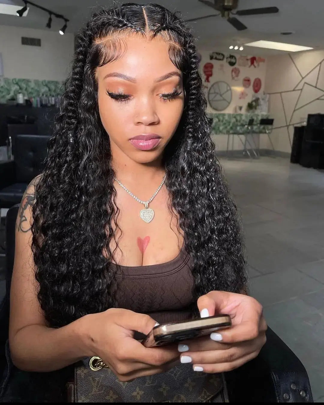 40 50 Inch HD 13x6 Deep Wave Lace Frontal Wigs Brazilian 13x4 Water Wave Curly Lace Front Human Hair Wigs For Women 300 Density NovaCart