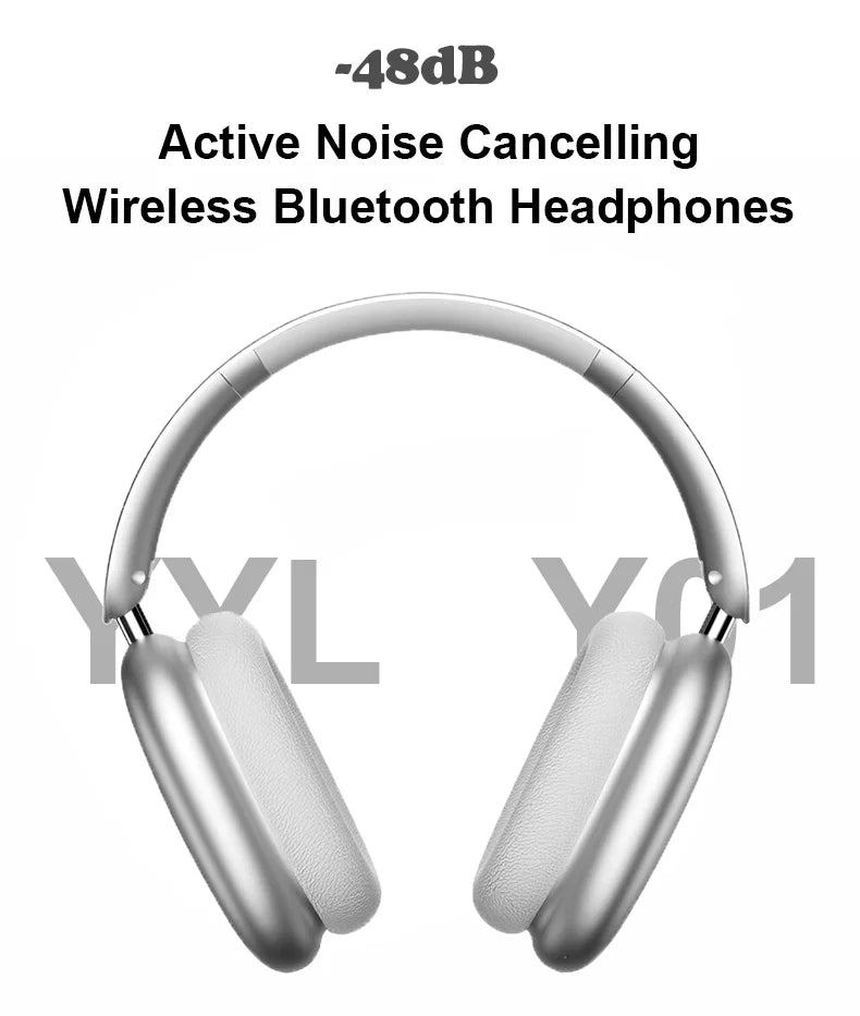 Newest ANC Max Bluetooth Headphone Active Noise Cancelling Wireless Earphone Over Ear Games Headphones ENC HD Mic Stereo Headset NovaCart