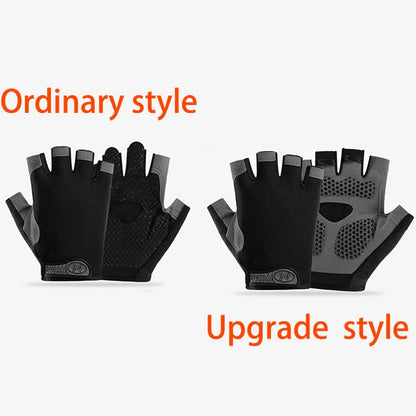 Men Cycling Bicycle Gloves Half Finger Gym Gloves Women Mitten Breathable Anti-slip Glove Fitness Sport Training Gloves Pi-Mart
