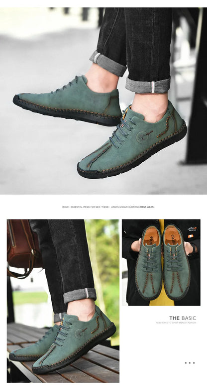 Hot Sale Comfortable Men's Casual Shoes Loafers Large Size Sneakers Quality PU Leather Handmade Shoes Men Flats Moccasins Shoes NovaCart