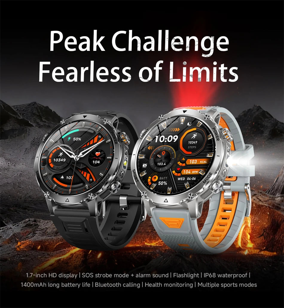 Men Watchs Sports Bracelets IP68 Altimeter Compass Swim track GPS Run RIDE Outdoor Smart Watch Sports GPS Professional New 2026 NovaCart