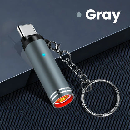 Mini Type C Mobile Phone Cigarette Lighter Air Blowing Cigarette Lighter Outdoor Safety USB C Lighter Adapter For iPhone 17 Pro Pi-Mart