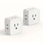 5 Way Multi Plug Outlet Extender, Wall Outlet Expander, Small Electrical Outlet Splitter for Travel, Home, Office, Dorm Pi-Mart