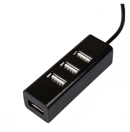 Mini 4-Port USB 2.0 Hub Adapter High-Speed Hub USB Splitter Converter All-in-One Computer Accessory Pi-Mart