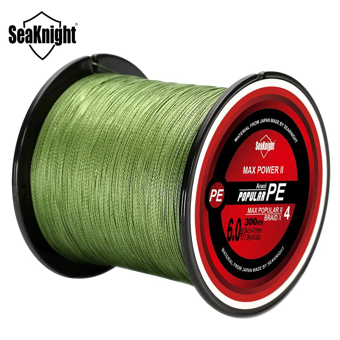 SeaKnight TriPoseidon Series 4 Strands Multifilament Fishing Line 300M PE Braided Line Smooth Carp Fishing 15lb 20lb 25lb 30lb Pi-Mart