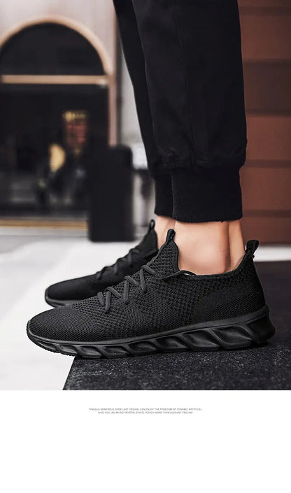 Men's casual sports shoes breathable summer light Soft sole comfort outdoor running shoes fashion student mesh plus size sneaker NovaCart