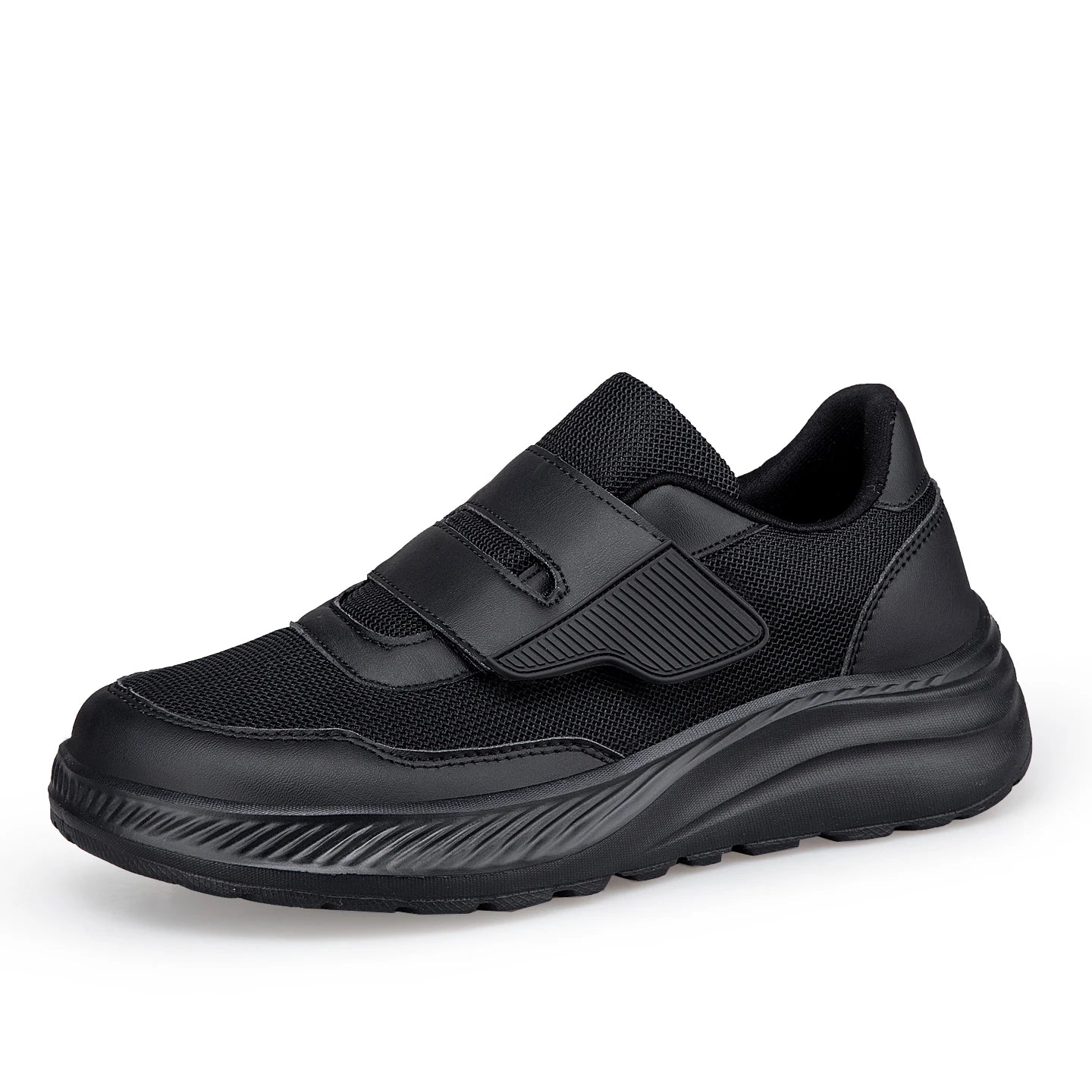 Diabetic Shoes for Men Comfort Walking Shoes for Elderly Swollen Feet Orthopedic Adjustable Double Strap Hook and Loop Sneakers NovaCart
