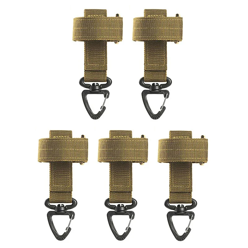 Multi-purpose Nylon Gloves Hook Work Gloves Safety Clip Outdoor Tactical Climbing Rope Camping Hanging Buck Outdoor Camping Pi-Mart