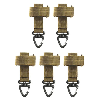 Multi-purpose Nylon Gloves Hook Work Gloves Safety Clip Outdoor Tactical Climbing Rope Camping Hanging Buck Outdoor Camping Pi-Mart