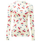 Woman Clothes Korean Moon Print Long Sleeve T-Shirt Fashion Casual Layered Sun Protection Top Ice Silk Basic Tee Spring Autumn NovaCart