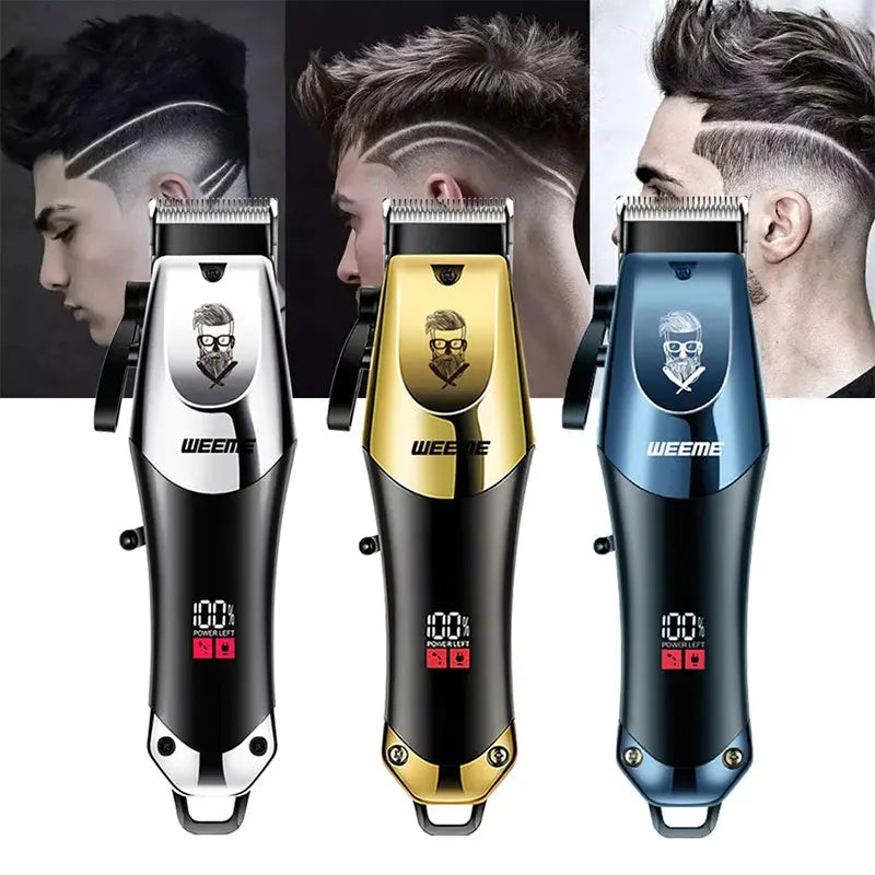 T9 Vintage Men's Electric Hair Clipper Beard Trimmer/Rechargeable Hair Cutting Machine With Nose Hair Trimmer Kit Boyfriend Gift NovaCart