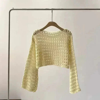 Women’s crochet knit beach cover up FitiqueFit