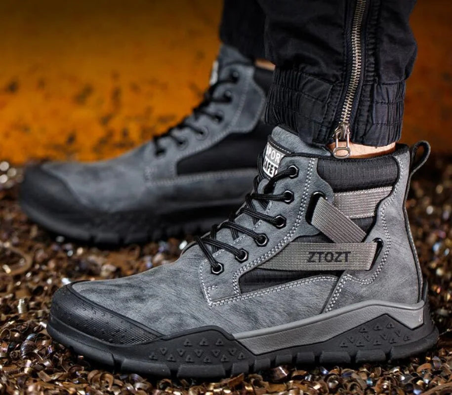 Safety protective shoes  thick-soled fashion breathable non-slip non-tired feet work shoes anti-smash anti-stabbing safety shoes NovaCart