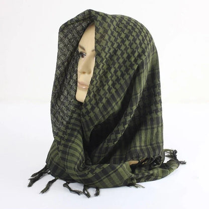 Fashion Military Fashion Lightweight Army Plaid Scarf Unisex Tactical Arab Scarf To Keep Warm Pi-Mart