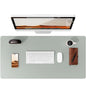 Large Mouse Pad,Office Desk Mat, Leather Desk Pad Protector, Non-Slip PU Leather Desk Blotter, Laptop Desk Pad Pi-Mart