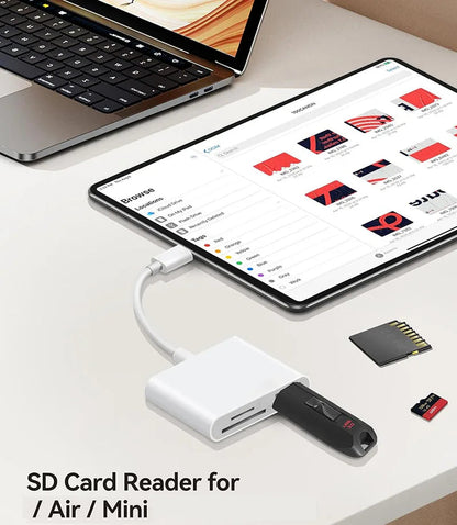 USB C To SD/TF Memory Card Reader, 3-in-1 USB C Card Read Compatible With iPhone 15 Pro iPad Mac MacBook Laptop Android,PC & Acc Pi-Mart