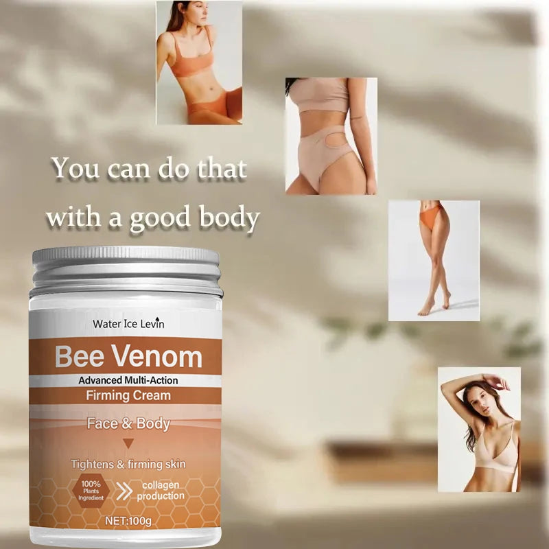 Bee Venom Firming Abdominal Cream - Plant-Based, Moisturizing and Moisturizing Contains Hyaluronic Acid Suitable for All Skin Types, Gentle for Sensitive Skin, Turmeric Skin Care NovaCart