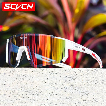 SCVCN New Outdoor Cycling Sunglasses Men Road Driving Bike Glasses  Sports Mountain Climbing Women Bicycle Cycling UV400 Goggles Pi-Mart