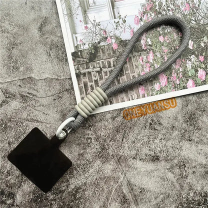 Wrist Strap for Phone Contrasting Colors Lanyard Keys Metal Keyring Accessories With Patch Cellphone Charm Luxury Hand Strap NovaCart
