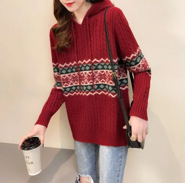 Hoodies Sweatshirt For Women Baggy Sweater Long Sleeve Korean Fashion High Quality Coat Emo Loose Ethnic Style Woman Hooded Tops NovaCart