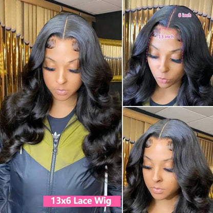 HD Transparent 13x4 13x6 Body Wave Lace Front Wig Pre Plucked 360 Lace Frontal Wig Human Hair Wigs For Women 4x4 Closure Wig HOL stores