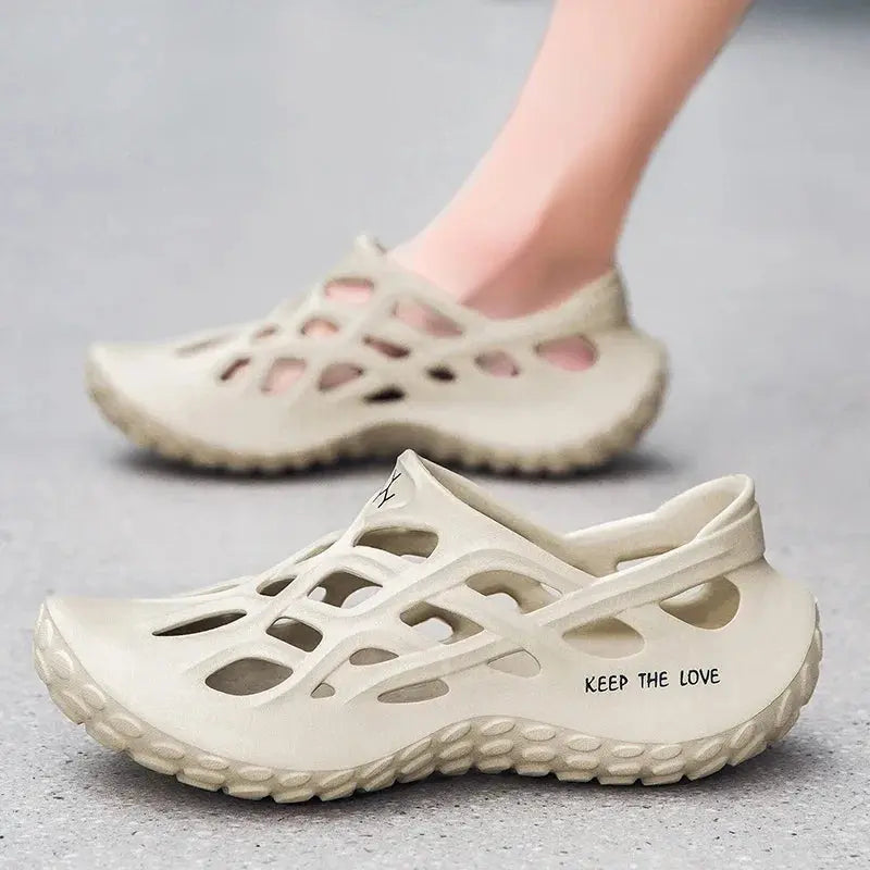 Summer Men Sandals Light EVA Men's Casual Shoes Hole Shoes Clogs Lovers Home Garden Outdoor Male Beach Flat Slippers Big Size NovaCart