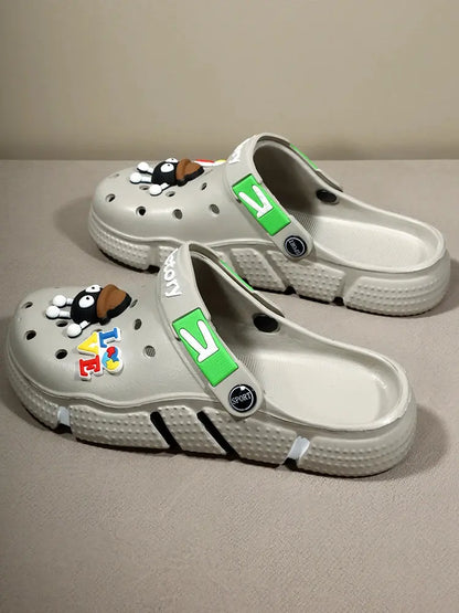 Hole Shoes Men's Summer Ligtweight EVA Trend Home Sandals Clogs Shoes Men Baotou Slippers Outdoor Comfortable Sandals Size 36-50 NovaCart